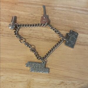 Justin‎ Bieber Silver Charm Bracelet